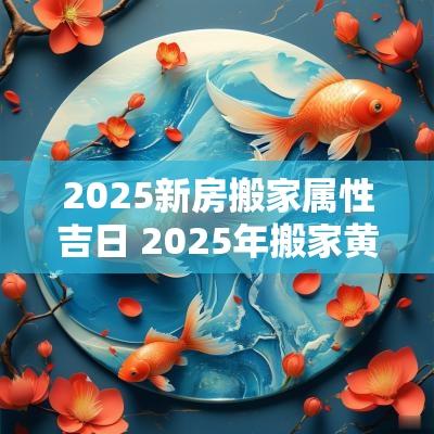 2025新房搬家属性吉日 2025年搬家黄道吉日一览表 2025新房搬家属性吉日 2025年搬家黄道吉日一览表