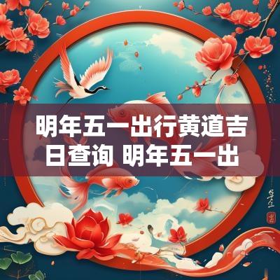 明年五一出行黄道吉日查询 明年五一出行黄道吉日查询最新