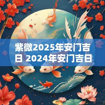 紫微2025年安门吉日 2025年安门吉日