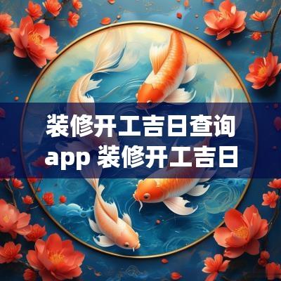 装修开工吉日查询app 装修开工吉日2025年月份查询