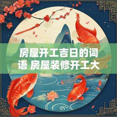 房屋开工吉日的词语 房屋装修开工大吉的金句 房屋开工吉日的词语 房屋装修开工大吉的金句