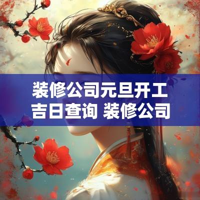 装修公司元旦开工吉日查询 装修公司元旦祝福语