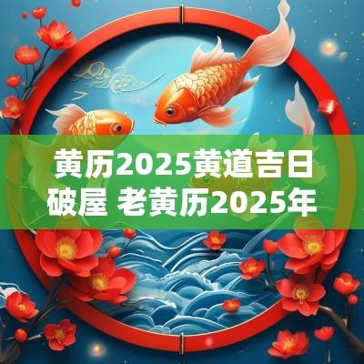 黄历2025黄道吉日破屋 老黄历2025年1月黄道吉日
