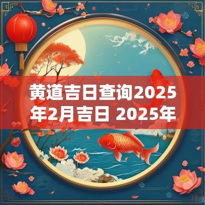 黄道吉日查询2025年2月吉日 2025年1月11日黄道吉日查询