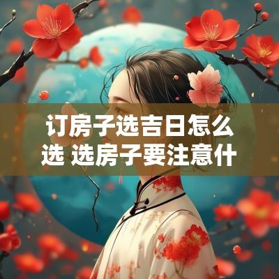 订房子选吉日怎么选 选房子要注意什么