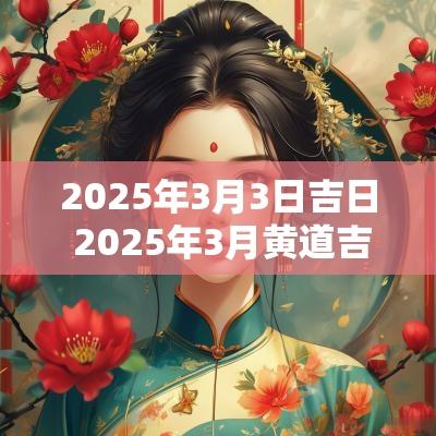 2025年3月3日吉日 2025年3月黄道吉日是哪几天