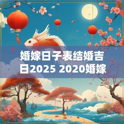 婚嫁日子表结婚吉日2025 2025婚嫁吉日