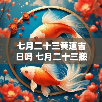 七月二十三黄道吉日吗 七月二十三搬家好