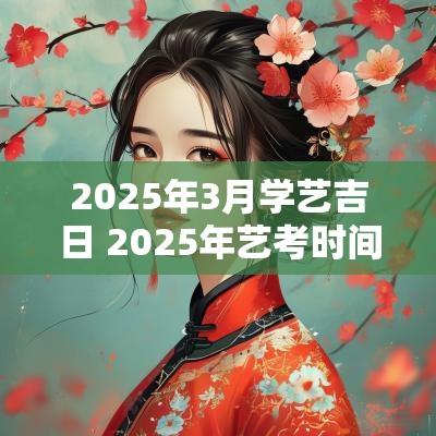 2025年3月学艺吉日 2025年艺考时间