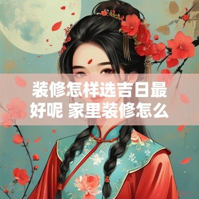 装修怎样选吉日最好呢 家里装修怎么选黄道吉日