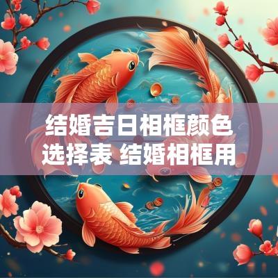 结婚吉日相框颜色选择表 结婚相框用什么颜色