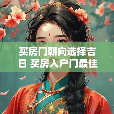买房门朝向选择吉日 买房入户门最佳朝向