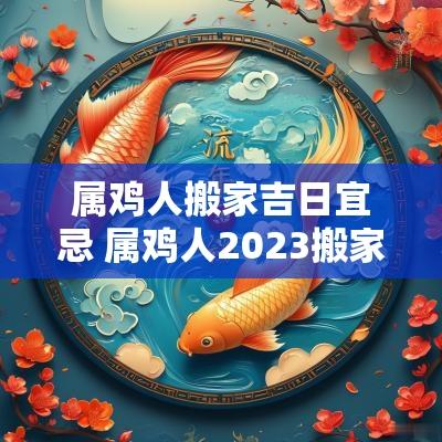 属鸡人搬家吉日宜忌 属鸡人2025搬家禁忌