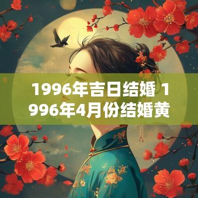 1996年吉日结婚 1996年4月份结婚黄道吉日