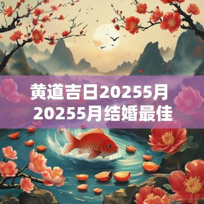 黄道吉日20255月 20255月结婚最佳黄道吉日一览表