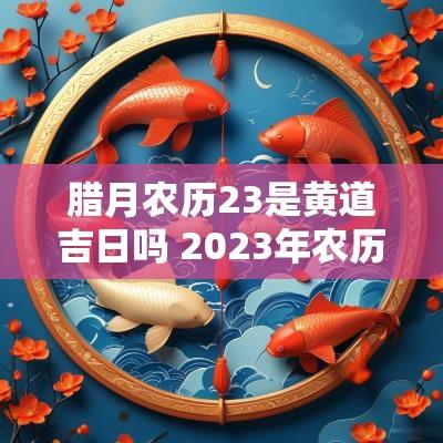 腊月农历23是黄道吉日吗 2025年农历腊月23日黄道吉日查询