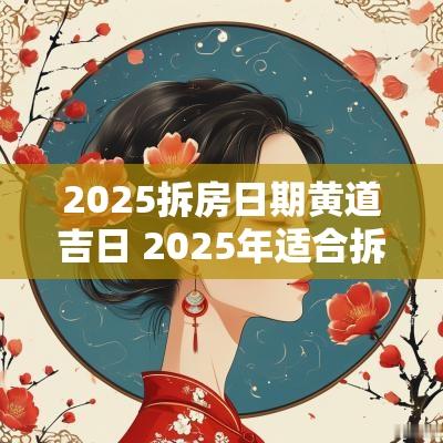 2025拆房日期黄道吉日 2025年适合拆房子的日子