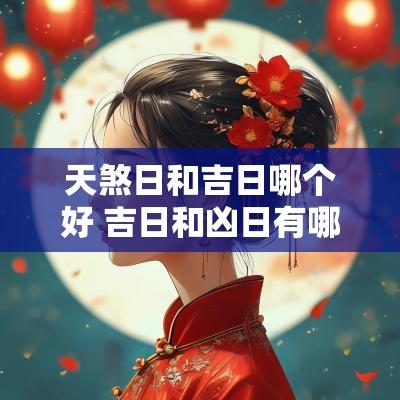 天煞日和吉日哪个好 吉日和凶日有哪些