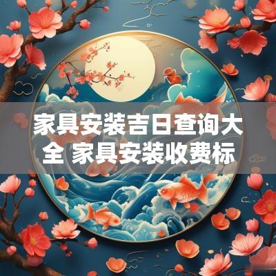 家具安装吉日查询大全 家具安装收费标准