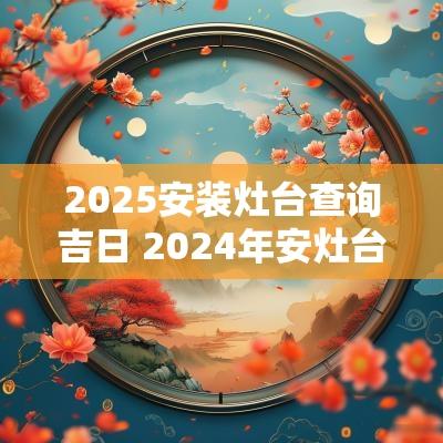 2025安装灶台查询吉日 2025年安灶台吉日一览表
