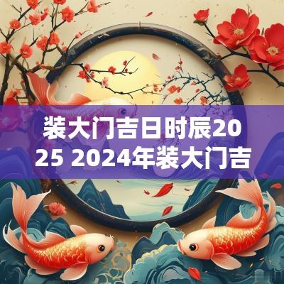 装大门吉日时辰2025 2025年装大门吉日时辰