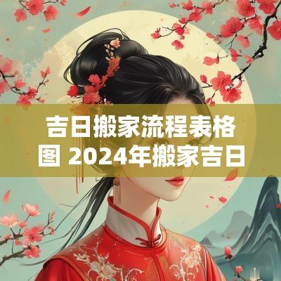 吉日搬家流程表格图 2025年搬家吉日查询黄道吉日