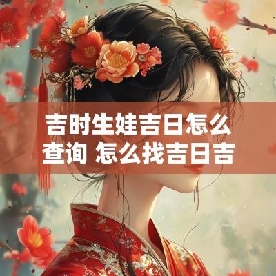 吉时生娃吉日怎么查询 怎么找吉日吉时