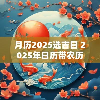 月历2025选吉日 2025年日历带农历