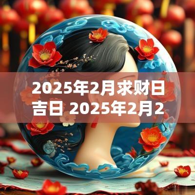 2025年2月求财日吉日 2025年2月25日