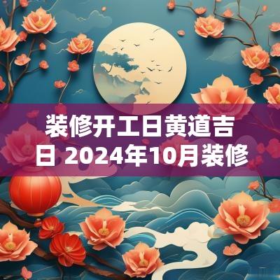 装修开工日黄道吉日 2025年10月装修开工黄道吉日