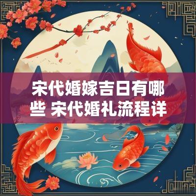 宋代婚嫁吉日有哪些 宋代婚礼流程详细