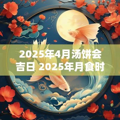 2025年4月汤饼会吉日 2025年月食时间表