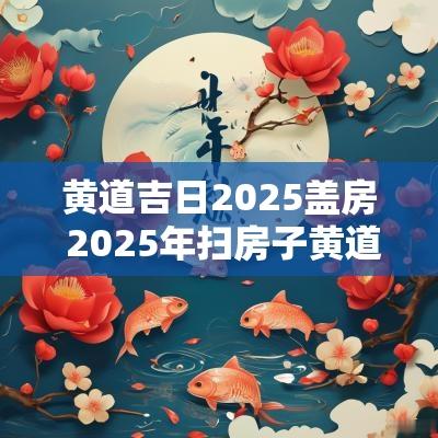 黄道吉日2025盖房 2025年扫房子黄道吉日