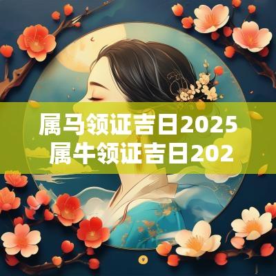 属马领证吉日2025 属牛领证吉日2025