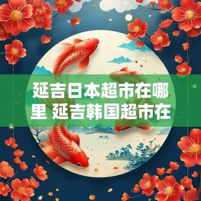 延吉日本超市在哪里 延吉韩国超市在哪里