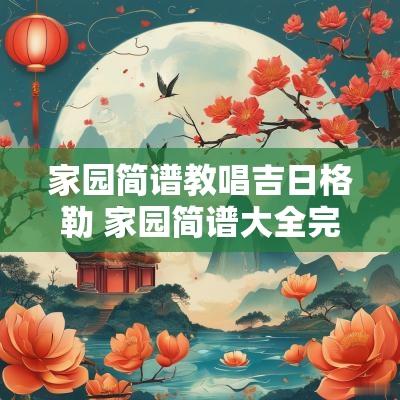 家园简谱教唱吉日格勒 家园简谱大全完整版
