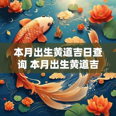 本月出生黄道吉日查询 本月出生黄道吉日查询表