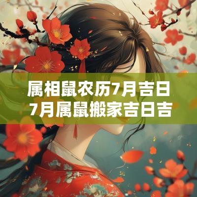 属相鼠农历7月吉日 7月属鼠搬家吉日吉时查询
