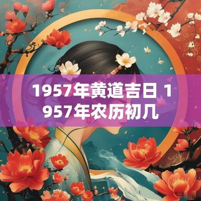 1957年黄道吉日 1957年农历初几