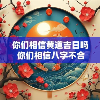你们相信黄道吉日吗 你们相信八字不合吗
