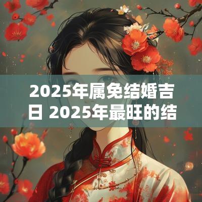 2025年属免结婚吉日 2025年最旺的结婚吉日周易