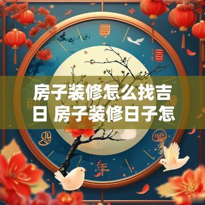 房子装修怎么找吉日 房子装修日子怎么看