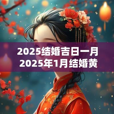2025结婚吉日一月 2025年1月结婚黄道吉日