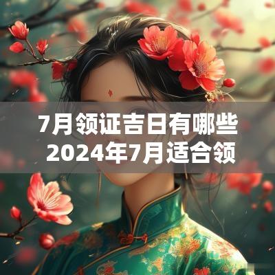 7月领证吉日有哪些 2025年7月适合领证的日子有哪些