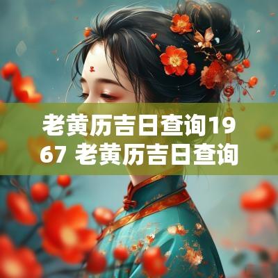 老黄历吉日查询1967 老黄历吉日查询1967年