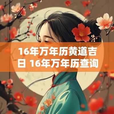 16年万年历黄道吉日 16年万年历查询