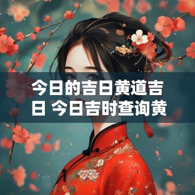 今日的吉日黄道吉日 今日吉时查询黄道吉日
