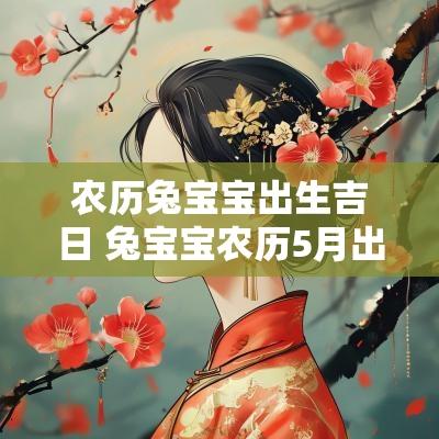 农历兔宝宝出生吉日 兔宝宝农历5月出生吉日