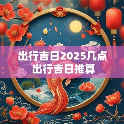 出行吉日2025几点 出行吉日推算