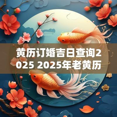 黄历订婚吉日查询2025 2025年老黄历结婚订婚领证道吉日